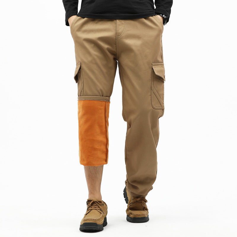 Men's Technical Cargo Pants with Thermal Lining, Inseam, Patch Pockets & Adjustable Hem Mune Fashion