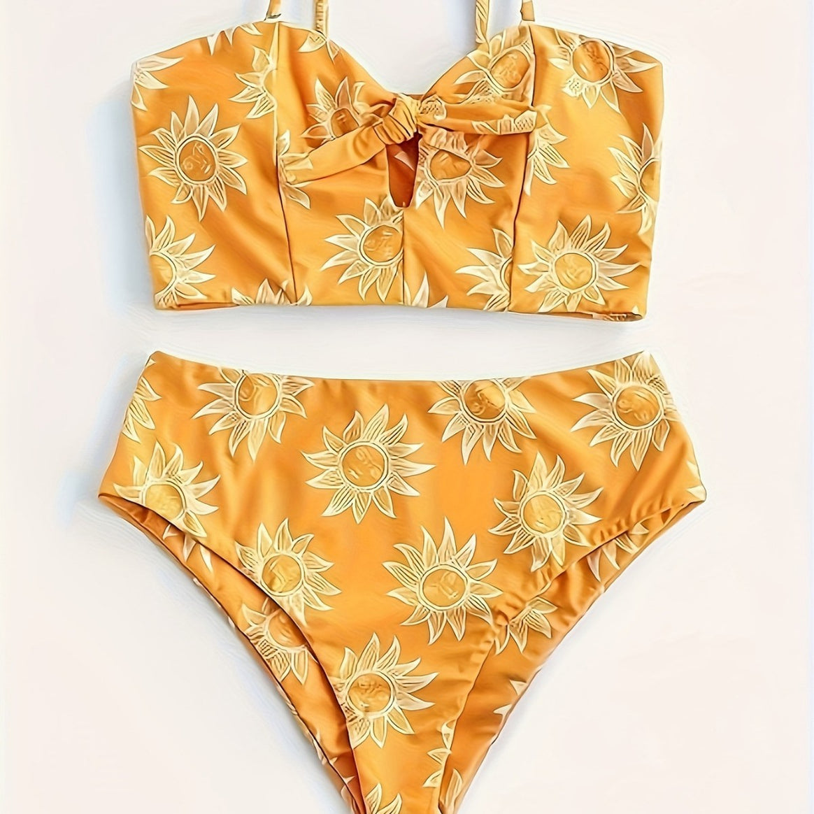 Women's bikini set with textured top and high-cut skirt Mune Fashion