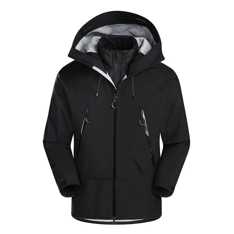 Men's waterproof softshell jacket with removable quilted inner jacket Mune Fashion