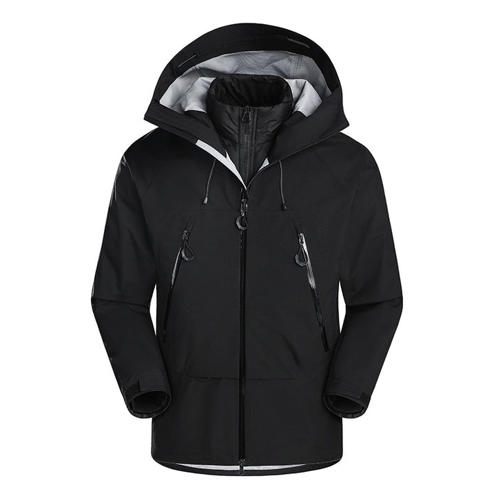 Men's waterproof softshell jacket with removable quilted inner jacket Mune Fashion
