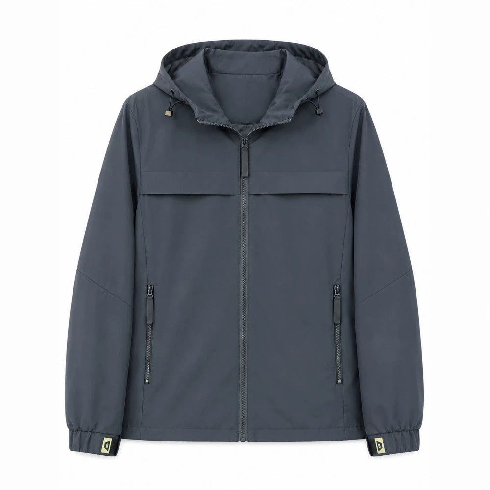Men's Light Transition Jacket with Adjustable Hood Mune Fashion