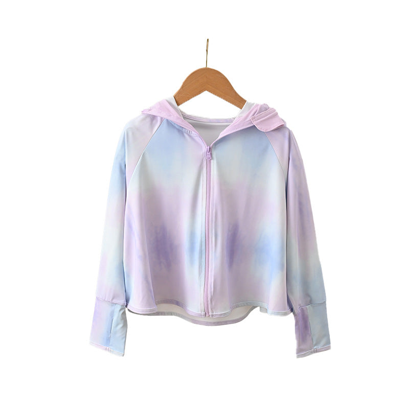 Ladies UV protection jacket with hood and soft material Mune Fashion