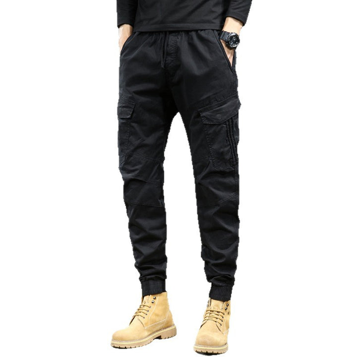 Men's Tapered Cargo Jogger with Ribbed Ankle Cuffs and Reinforced Knee Panels Mune Fashion
