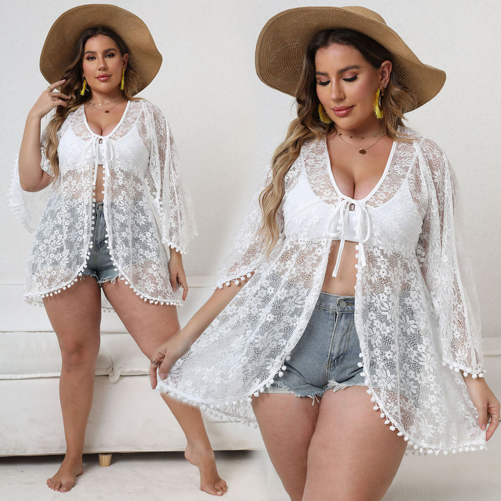 Ladies Elegant Lace Beach Cover-Up Mune Fashion