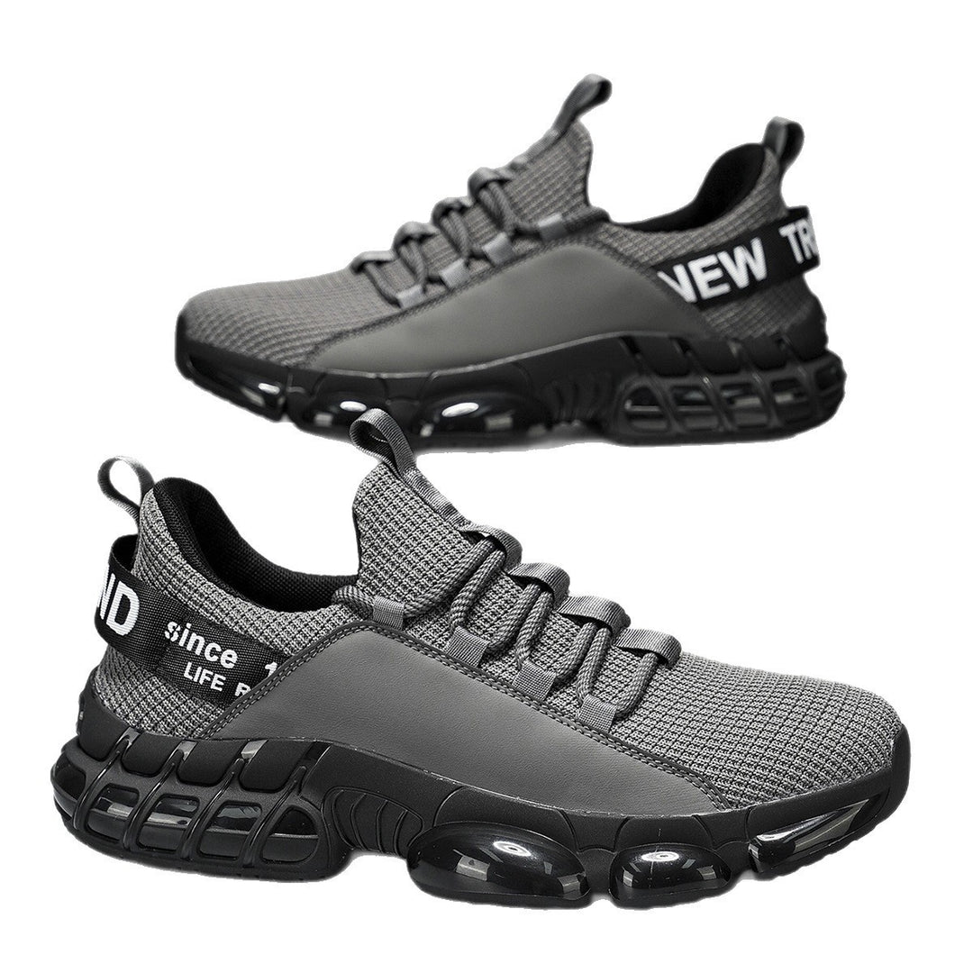 Unisex fashionable platform sneaker with air-cushioned damping pods and knitted comfort upper Mune Fashion