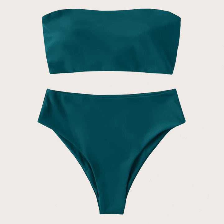 Women's High Waist Bandeau Bikini Mune Fashion