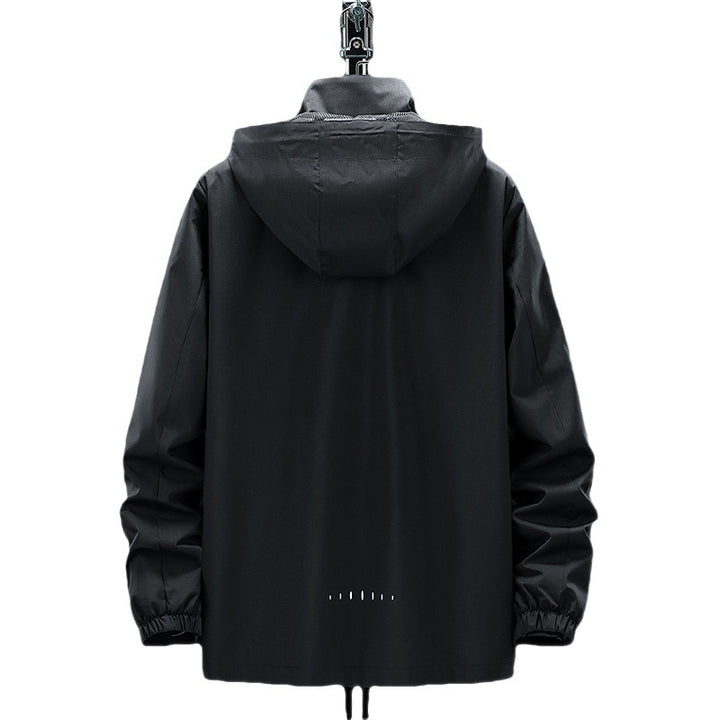 Men's Lightweight Softshell Outdoor Jacket with Hood, Wind and Water Repellent Surface Mune Fashion