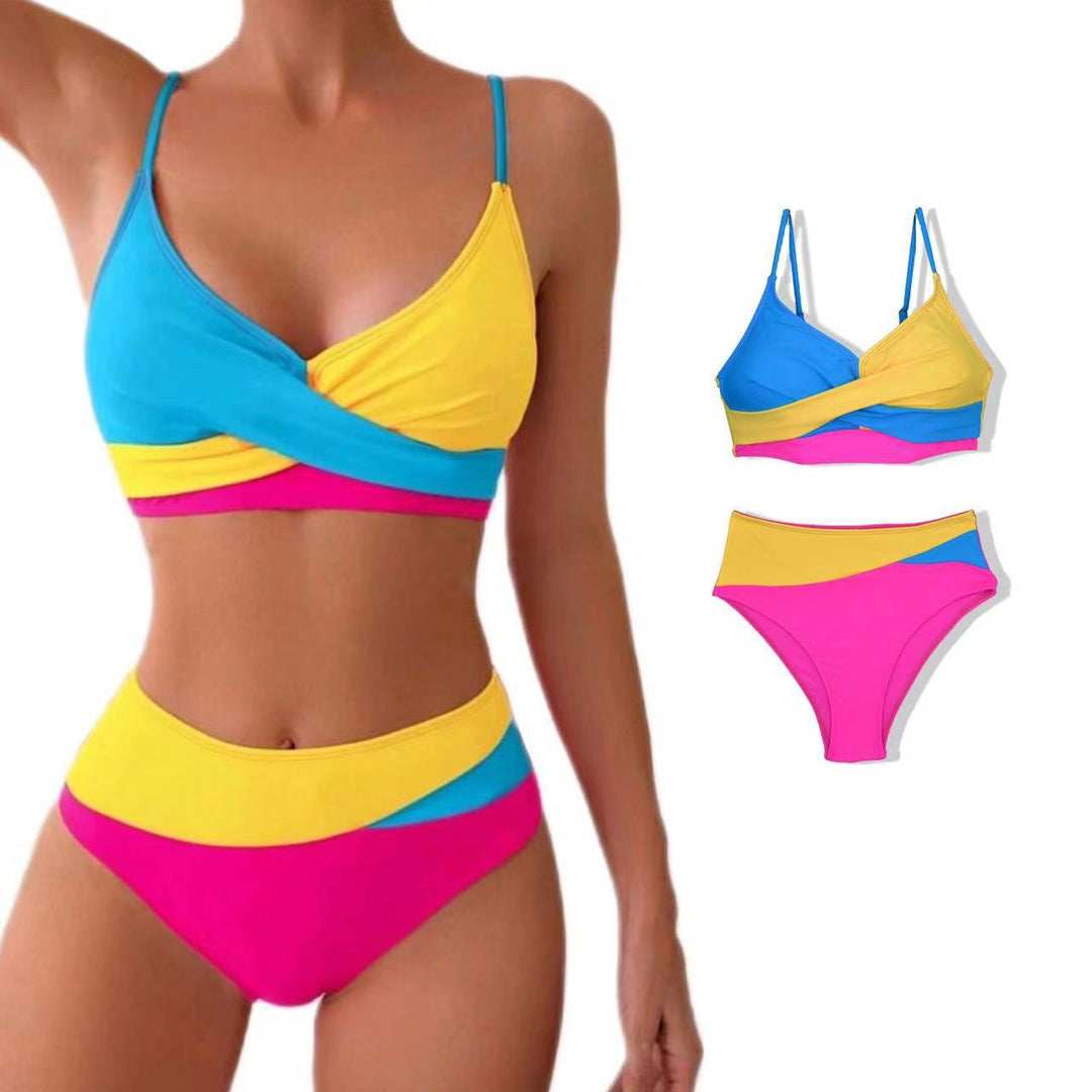 Women's Colorfully Patterned Sport Bikini Mune Fashion
