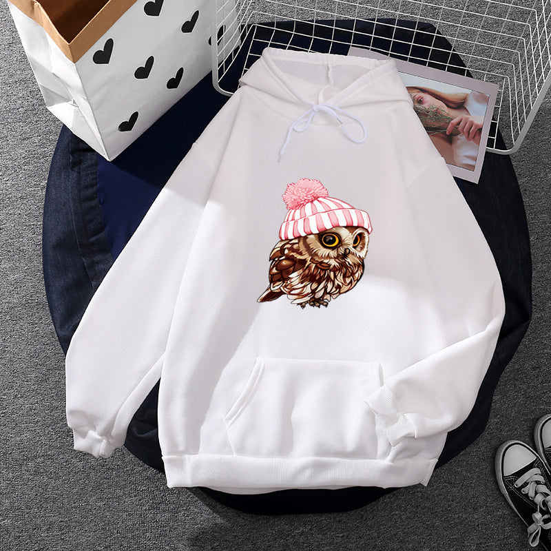 Women's casual oversized hoodie with heart and paw print, drawstring and ribbed cuffs Mune Fashion