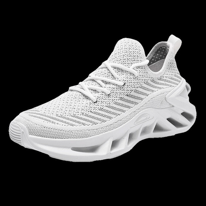 Unisex knitted casual shoe with elastic entry and sculptural cut-out sole Mune Fashion