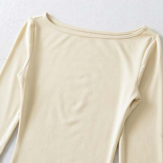 Women Figure-Hugging Midi Dress with Asymmetrical Hem and Panel Design Mune Fashion