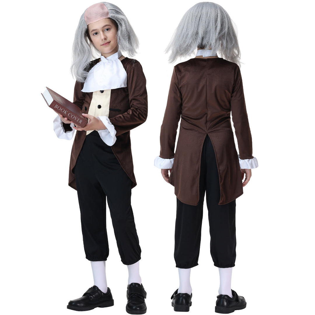 Men's historical costume with elegant tailcoat and baggy trousers Mune Fashion