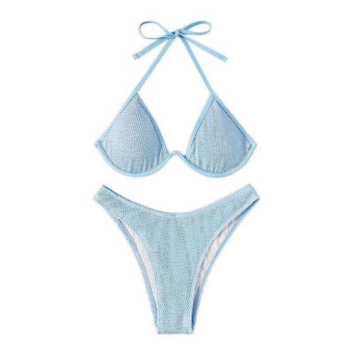 Women’s triangle bikini with a high cut and sophisticated detail Mune Fashion