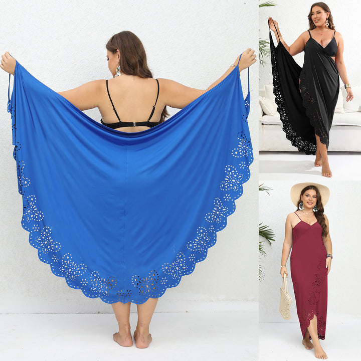 Women's chic beach cover-up with floral cut Mune Fashion