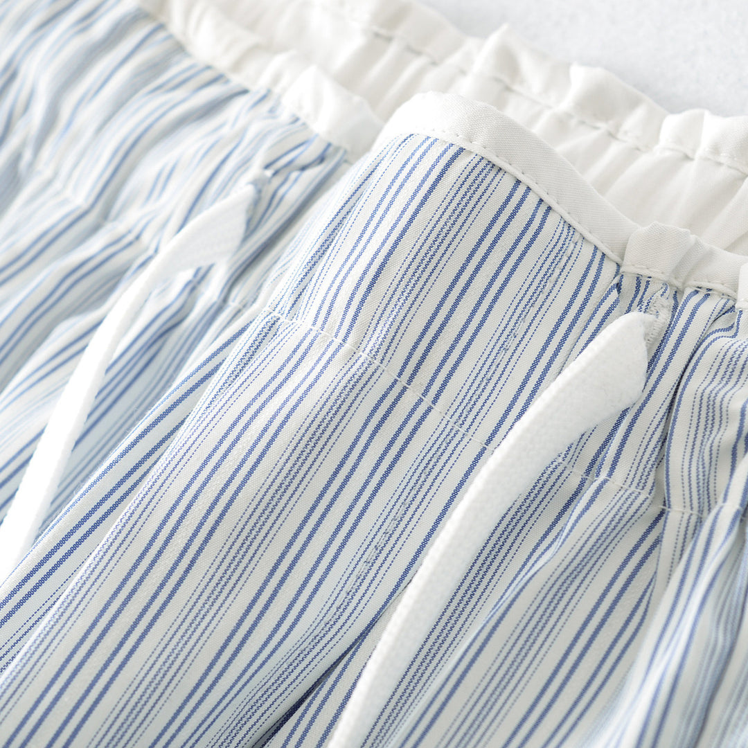 Women's Wide Culotte Pants with Drawstring Waist and Patch Pockets