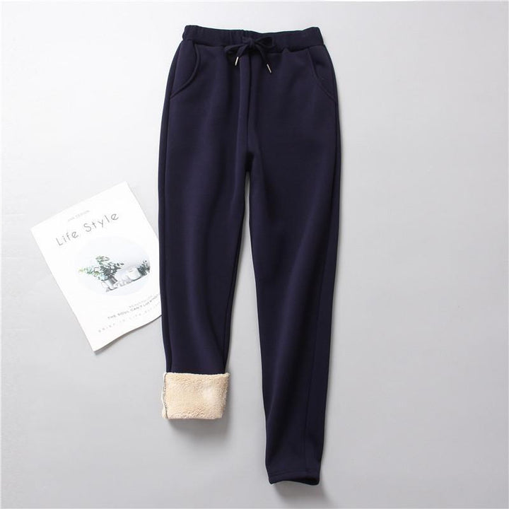 Women nan insulated thermal joggers with drawstring, side pockets, and slim leg Mune Fashion