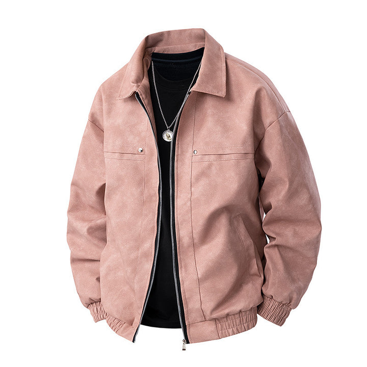 Men's Casual Suede Jacket Mune Fashion