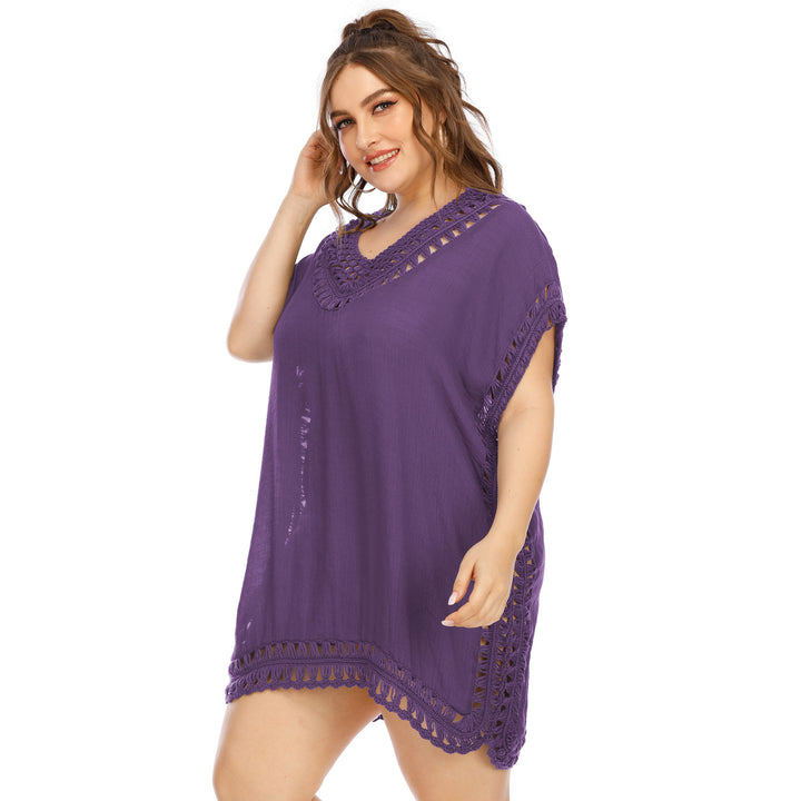Women elegant crochet beach cover-up Mune Fashion