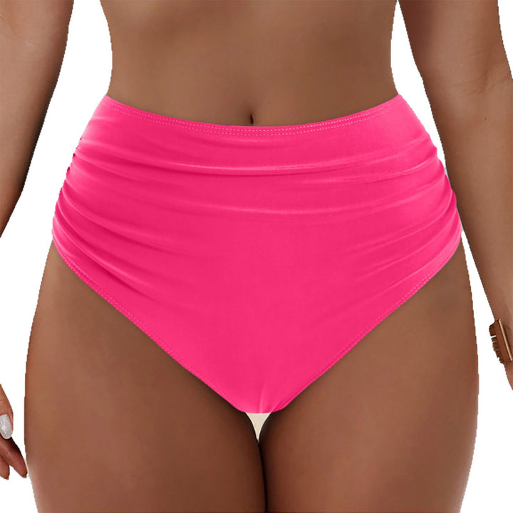 Women High-Cut Bikini Bottom with Ruffle Details Mune Fashion