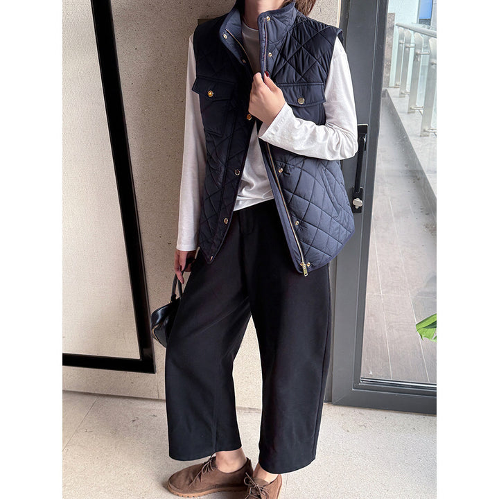 Women's Padded Vest with Practical Pockets Mune Fashion