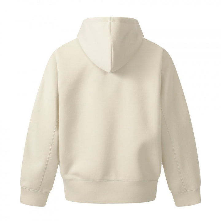 Men's Boxy Hoodie with Half Zipper, Reinforced Placket and Clean Minimal Design Mune Fashion