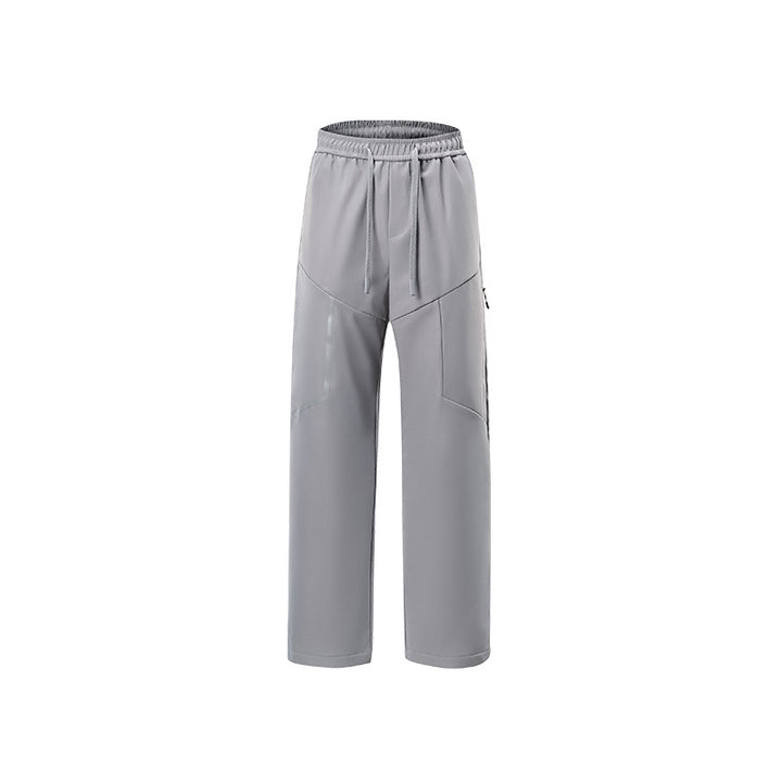 Herren Atmungsaktive Softshell-Cargo-Hose mit Tunnelzugbund, Zipper-Seitentasche und geradem Schnitt Mune Fashion