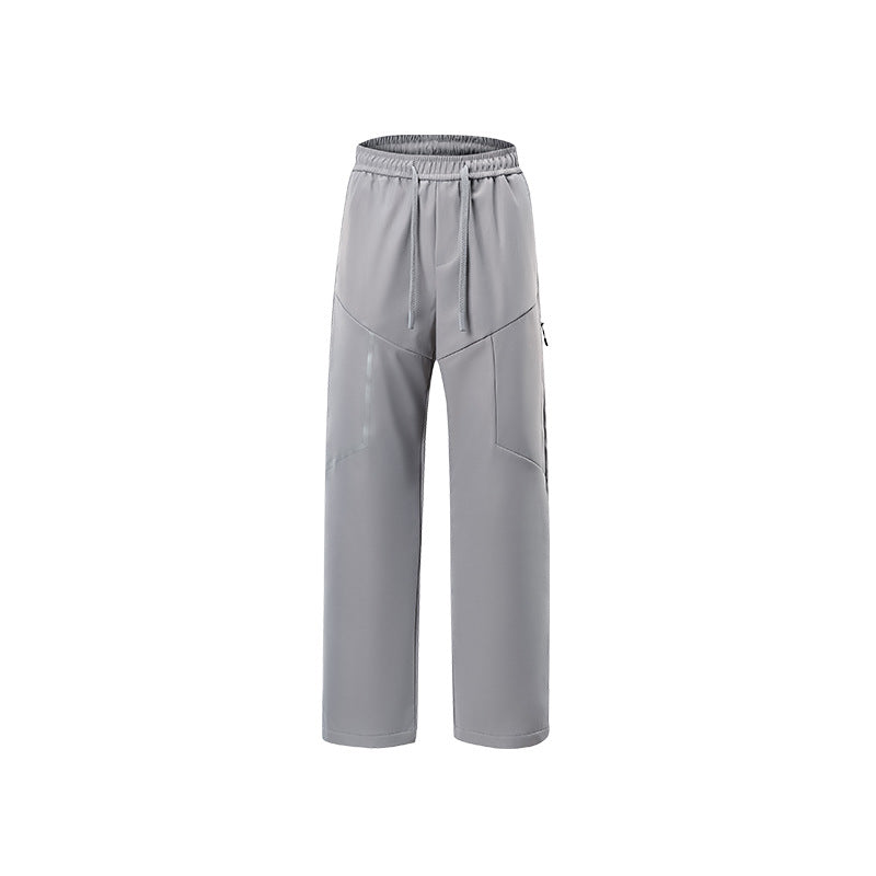 Herren Atmungsaktive Softshell-Cargo-Hose mit Tunnelzugbund, Zipper-Seitentasche und geradem Schnitt Mune Fashion