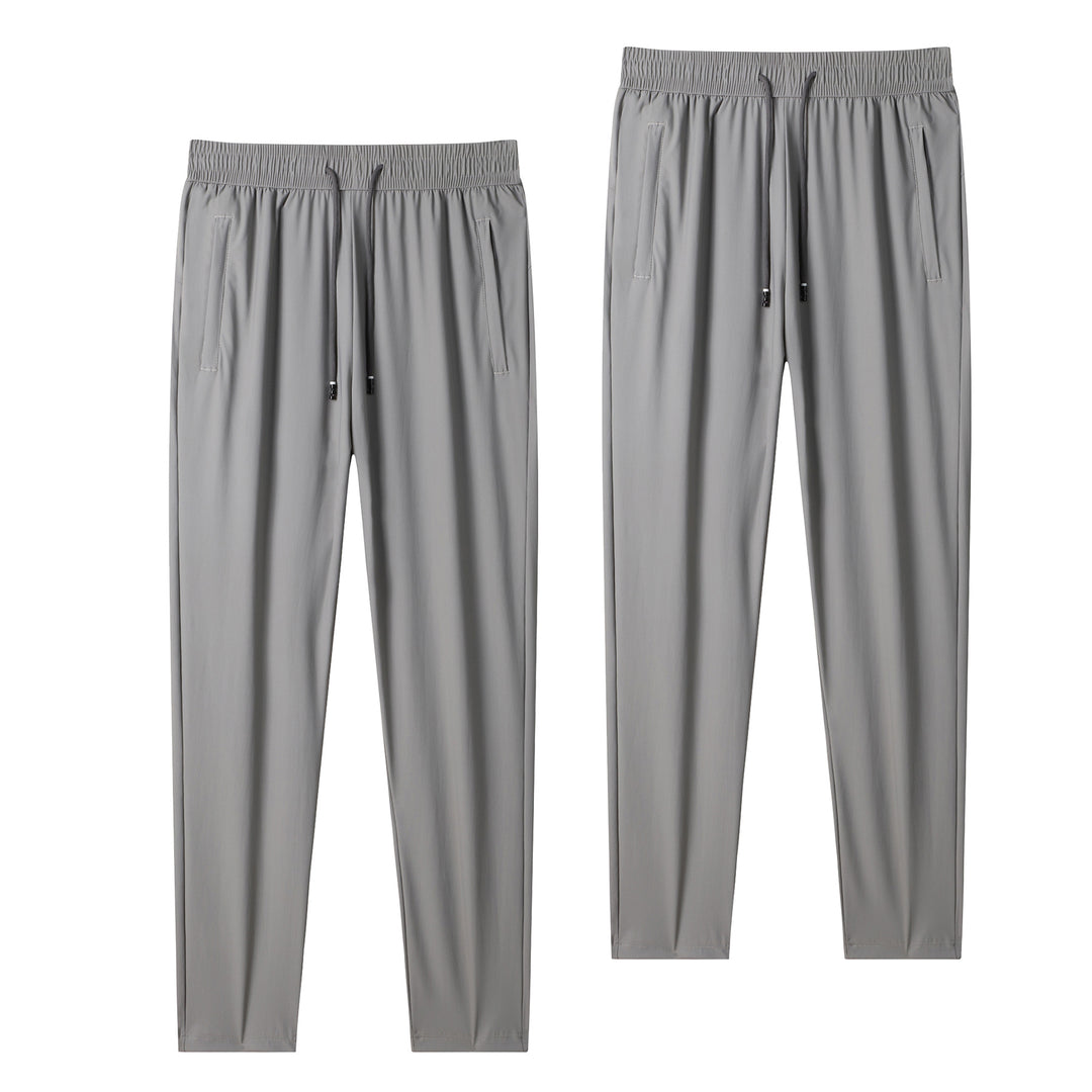 Men's lightweight tapered jogging pants with elastic comfort waistband, drawstring, and side pockets Mune Fashion
