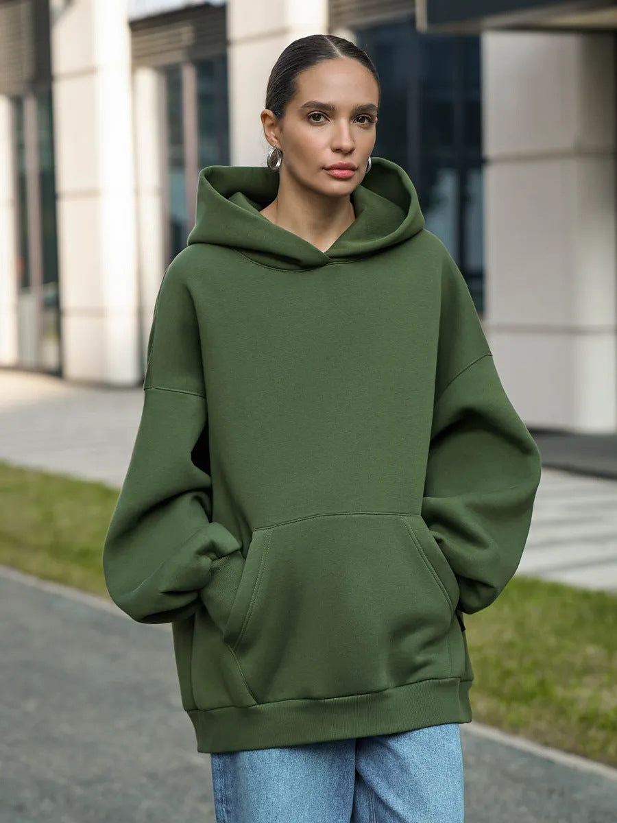 Women's Oversized Hoodie with Kangaroo Pocket Mune Fashion