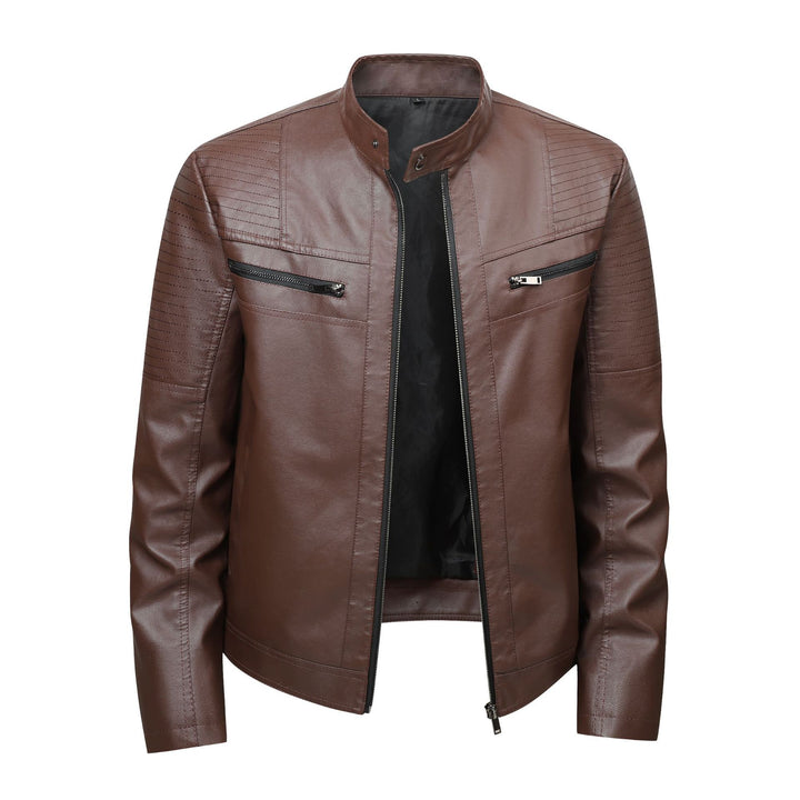Men's fashionable and high-quality leather jacket Mune Fashion