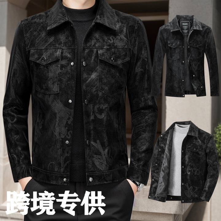 Men's Casual Suede Jacket Mune Fashion