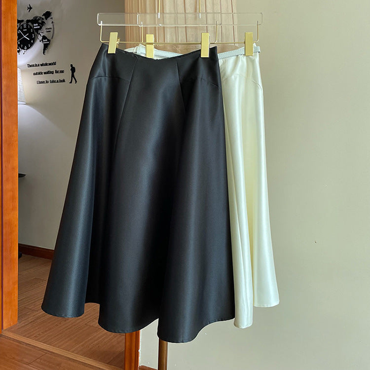 Women’s Midi Skirt with Elegant Waistband Mune Fashion