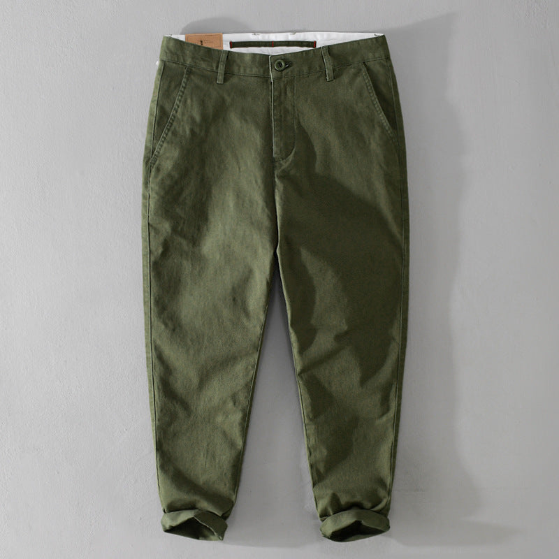Men's tapered cotton chinos with a casual fit Mune Fashion