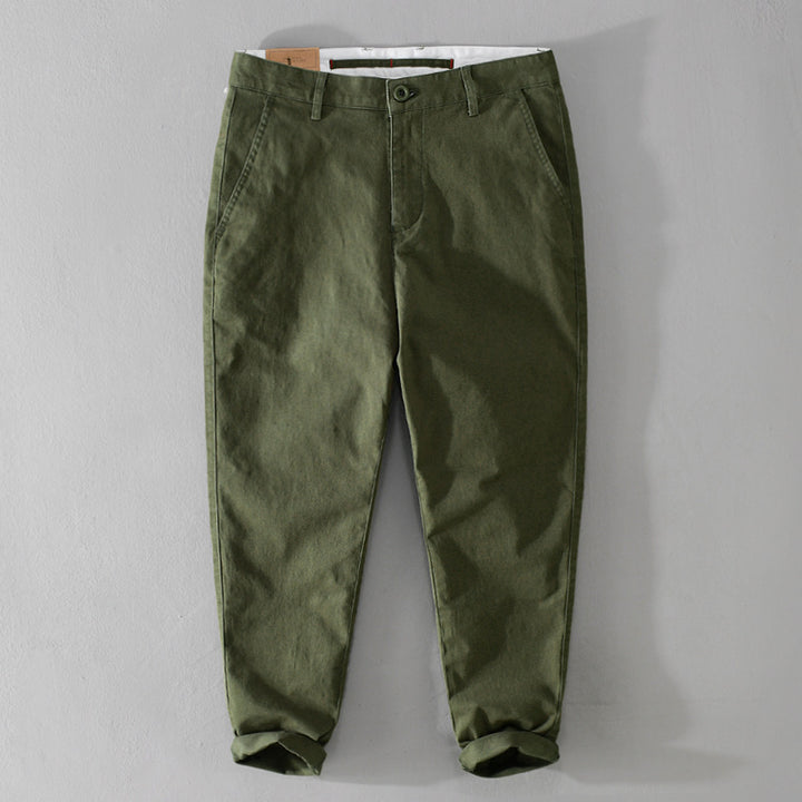 Men's tapered cotton chinos with a casual fit Mune Fashion