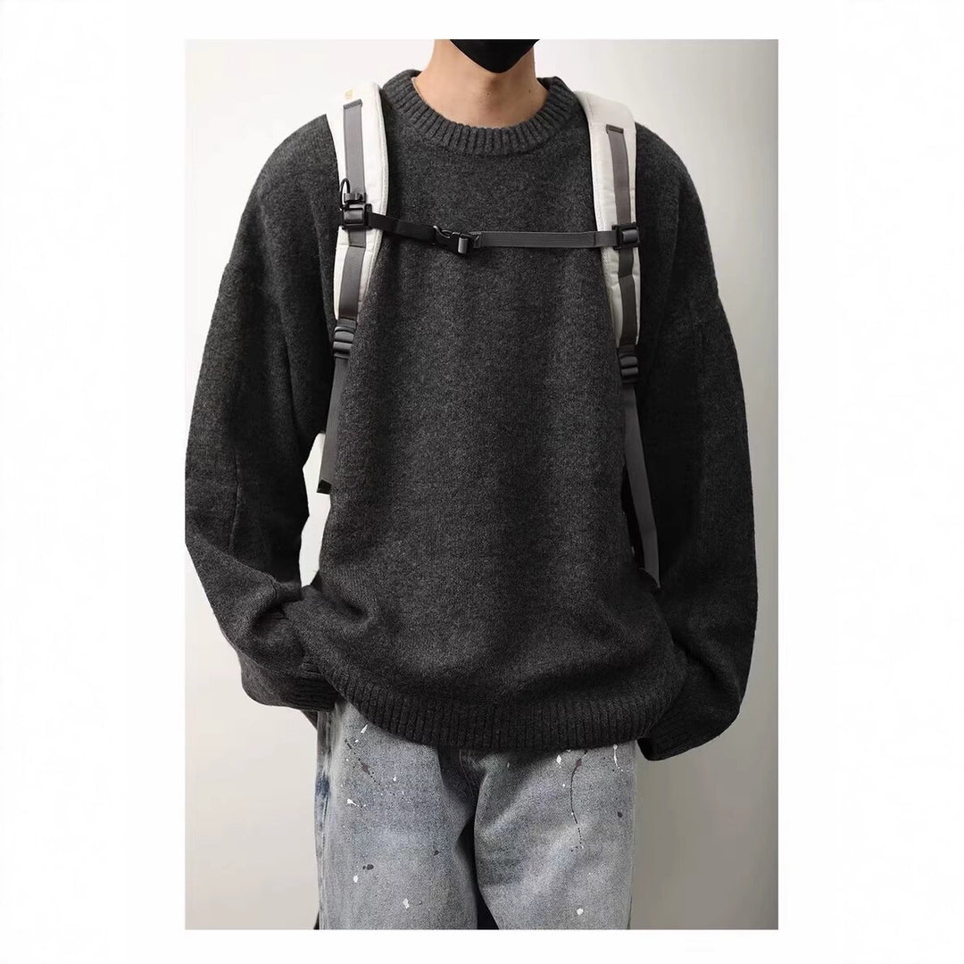 Women's Classic Round Neck Sweater Mune Fashion