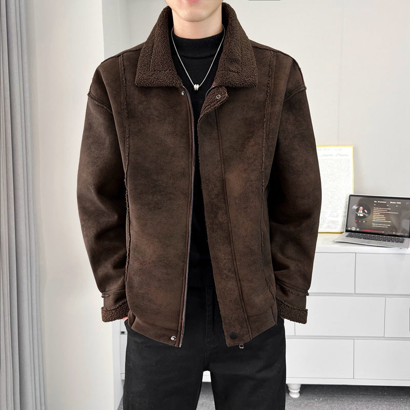 Men's Cozy Teddy Fur Jacket Mune Fashion