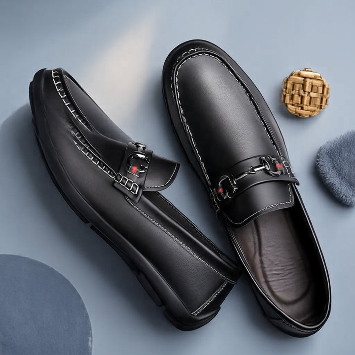 Men's Elegant Leather Moccasins Mune Fashion