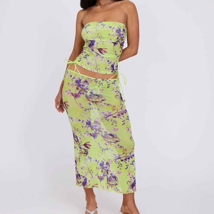 Women's beach dress with adjustable waistband Mune Fashion