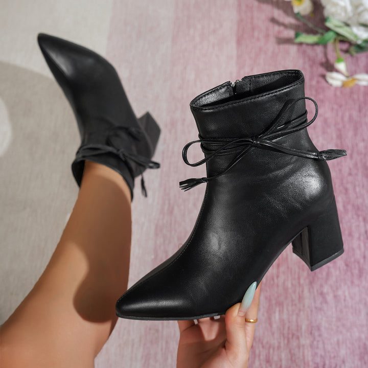 Ladies Fashion Short Ankle Boots Mune Fashion