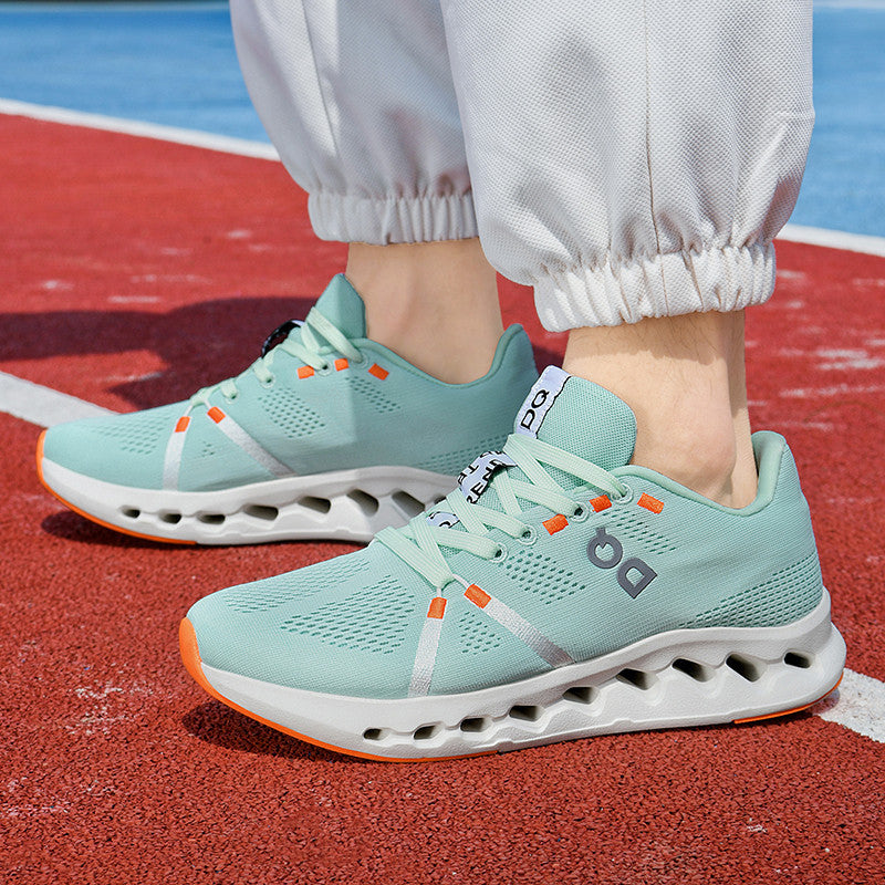 Women's Airy Roadrunning Sneakers with Perforated Hollow Chamber Sole and Breathable Knit Upper Mune Fashion