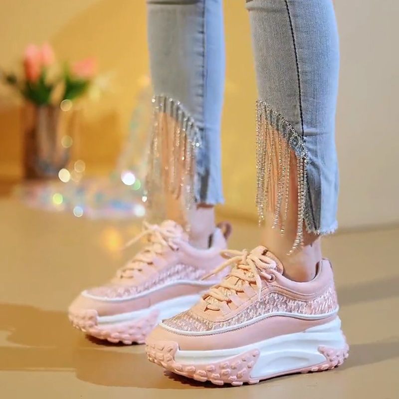 Women’s Sporty Chunky Sneakers with Futuristic Design and Breathable Upper Material Structure Mune Fashion