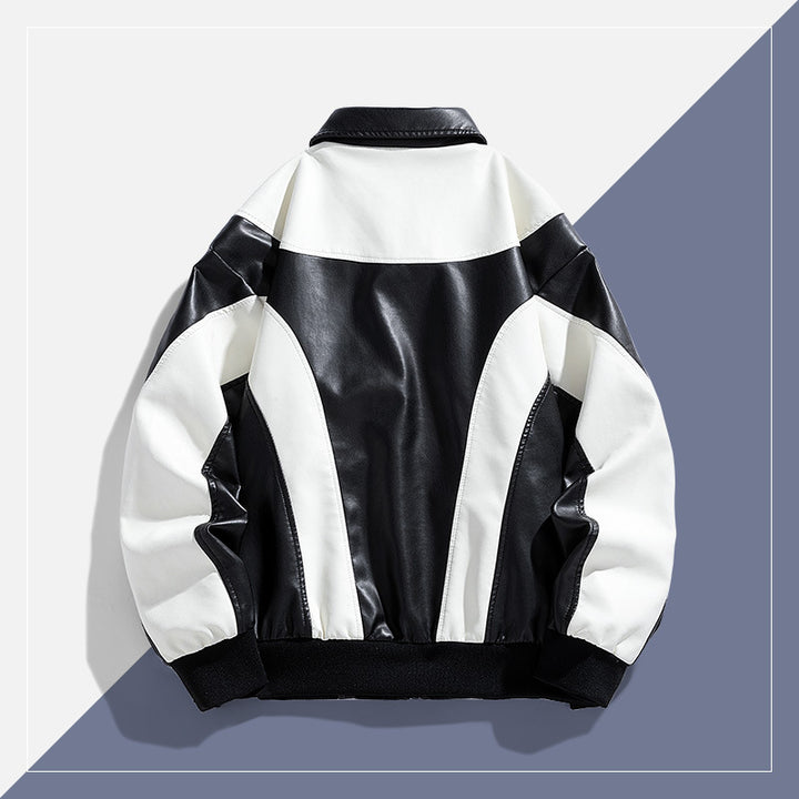 Men's fashionable bomber jacket with contrast colors Mune Fashion
