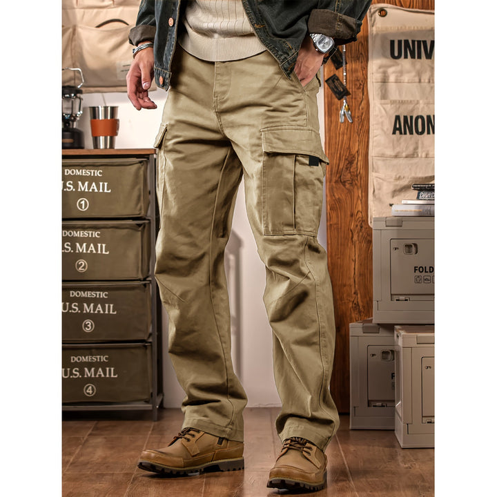 Men's Robust Cargo Pants with Practical Pockets Mune Fashion