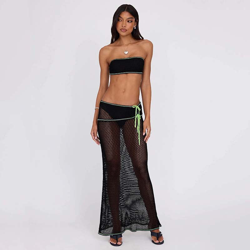 Women's stylish mesh bikini top with matching overlay Mune Fashion