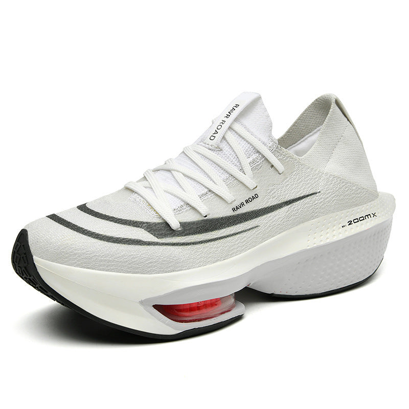 Men's Cushioning Performance Running Shoe with Visible Air Chamber and Seamless Knitted Upper Mune Fashion