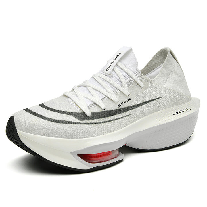 Men's Cushioning Performance Running Shoe with Visible Air Chamber and Seamless Knitted Upper Mune Fashion