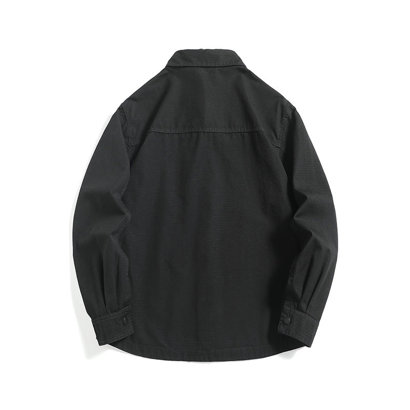 Men's ripstop overshirt with snap placket, straight cut and chest pocket Mune Fashion