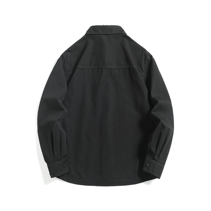 Men's ripstop overshirt with snap placket, straight cut and chest pocket Mune Fashion
