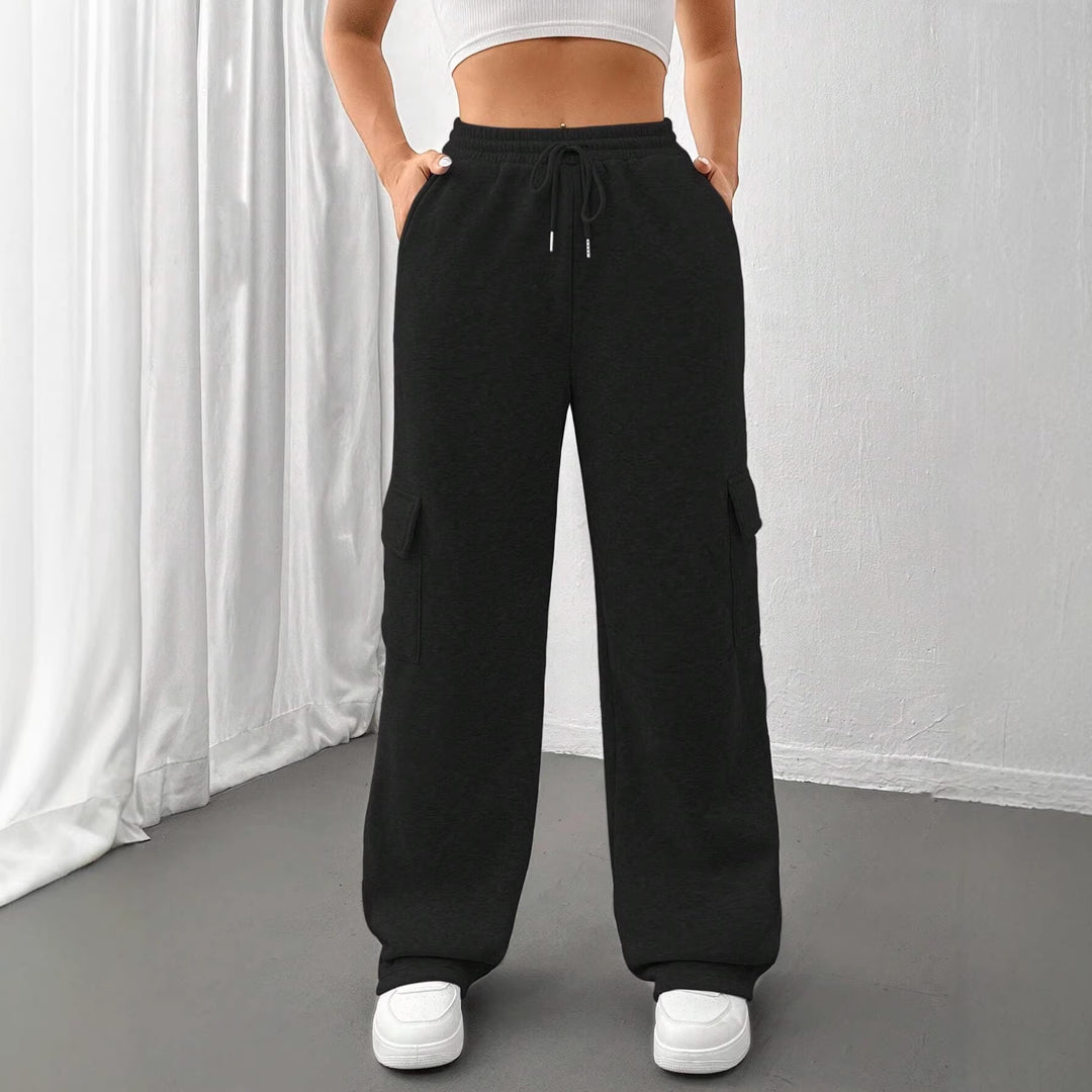 Women’s Loose Cargo Pants in Jogger Style with Drawstring Mune Fashion