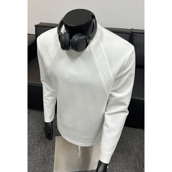 Men's fine knit sweatshirt with raglan sleeves and structured shoulder yoke Mune Fashion